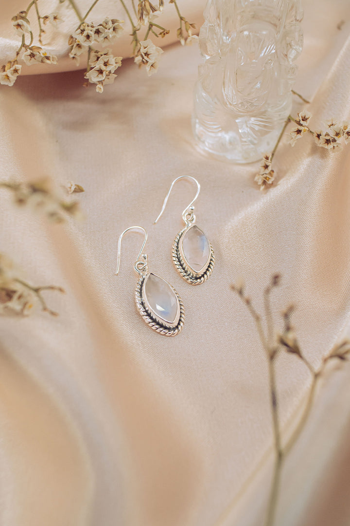 Sivalya Moonstone Drop Earrings - Ananda