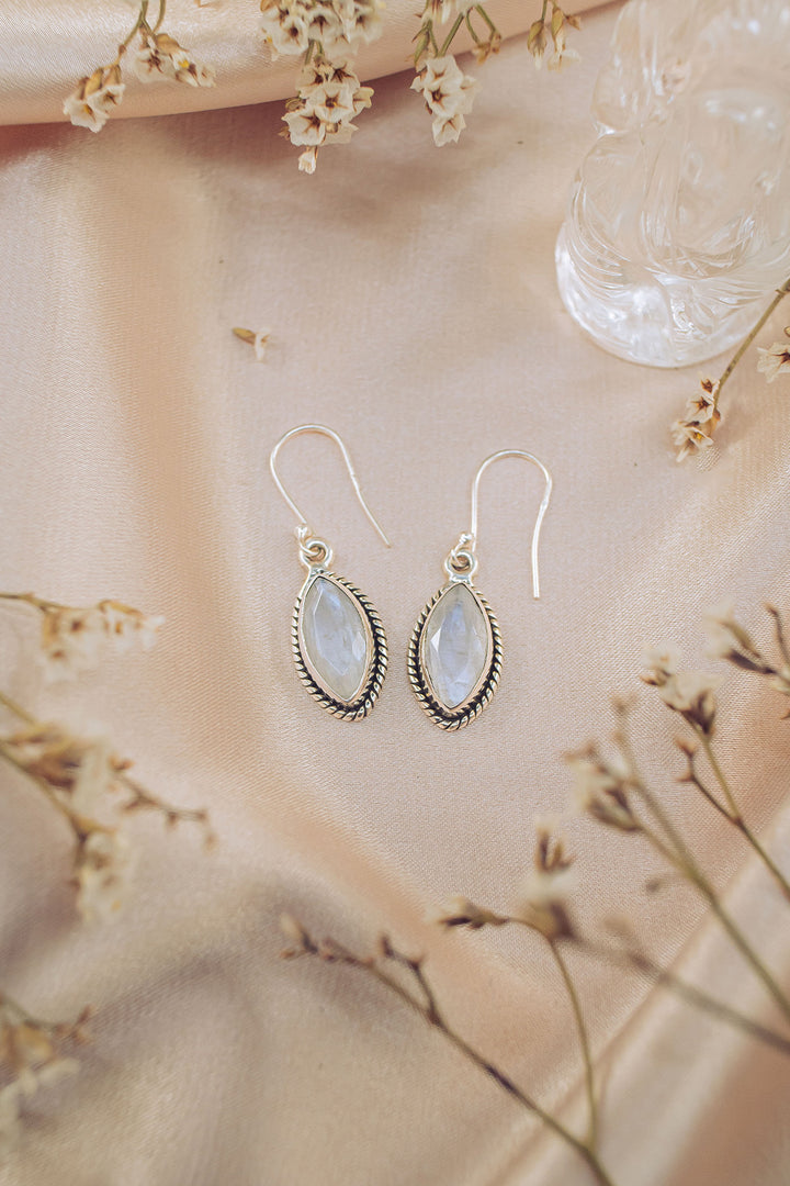 Sivalya Moonstone Drop Earrings - Ananda