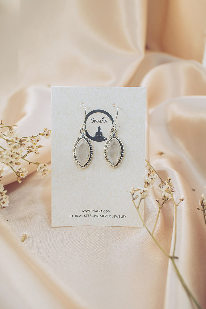Sivalya Moonstone Drop Earrings - Ananda