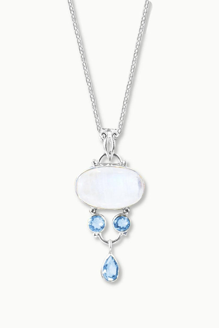 Sivalya Moonstone Silver Necklace - Mindfulness