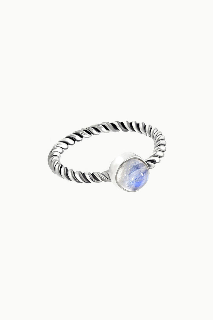 Sivalya Moonstone Solitaire Ring - Bijoux
