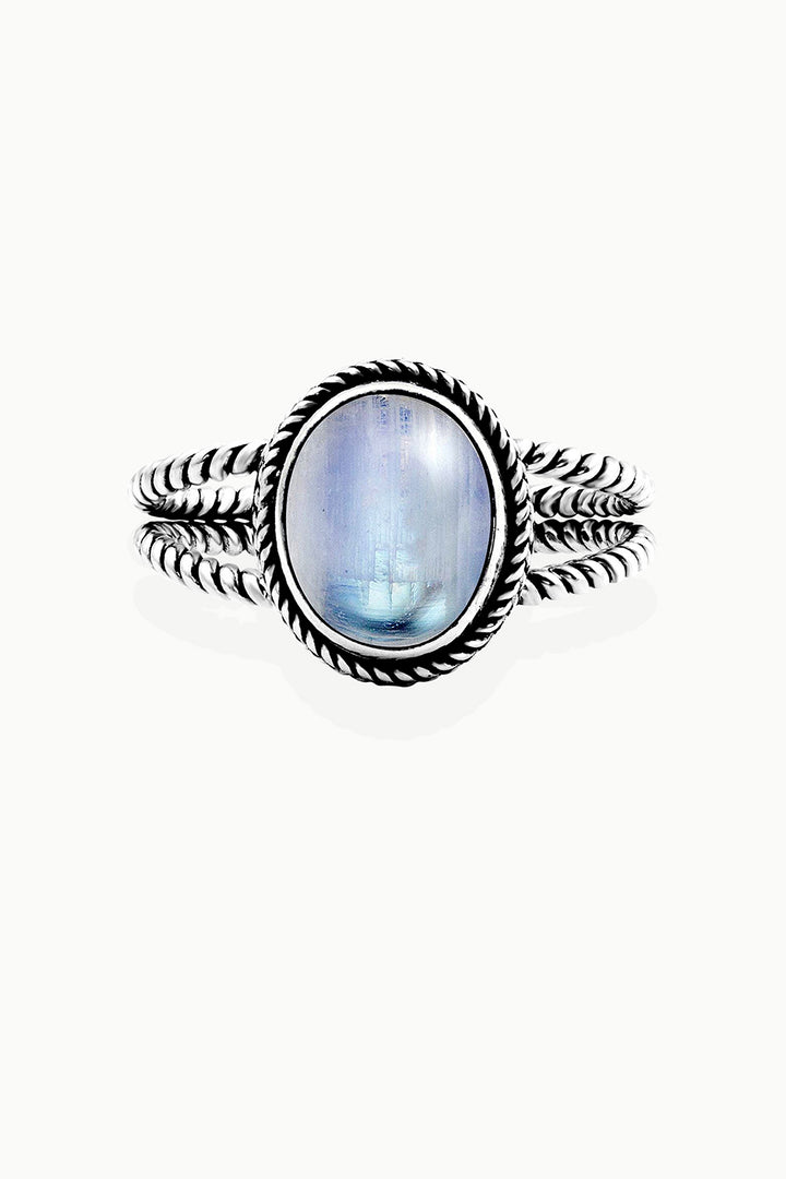 Sivalya Moonstone Sterling Silver Ring - Selene