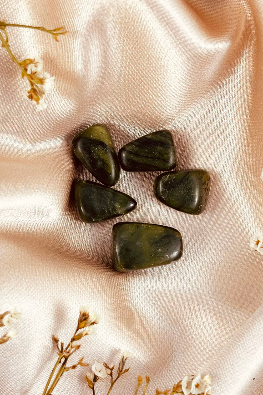 Moss Agate Tumbles