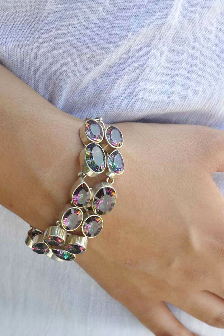 Sivalya Mystic Topaz Multi-Gem Bracelet in Sterling Silver