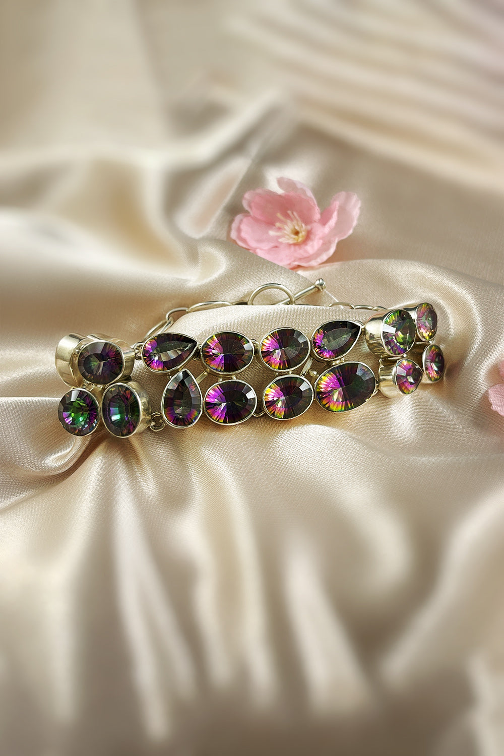 Sivalya Mystic Topaz Multi-Gem Bracelet in Sterling Silver