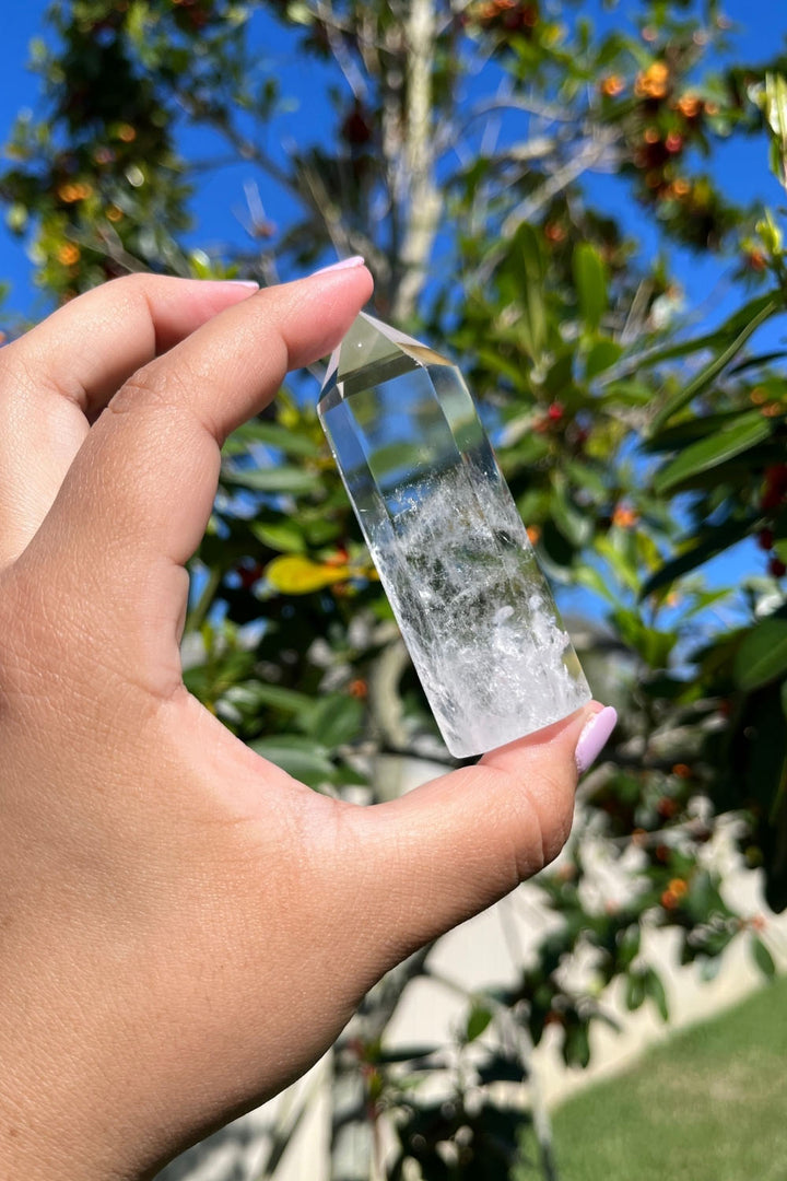Optical Clear Quartz Crystal Polished Point #1