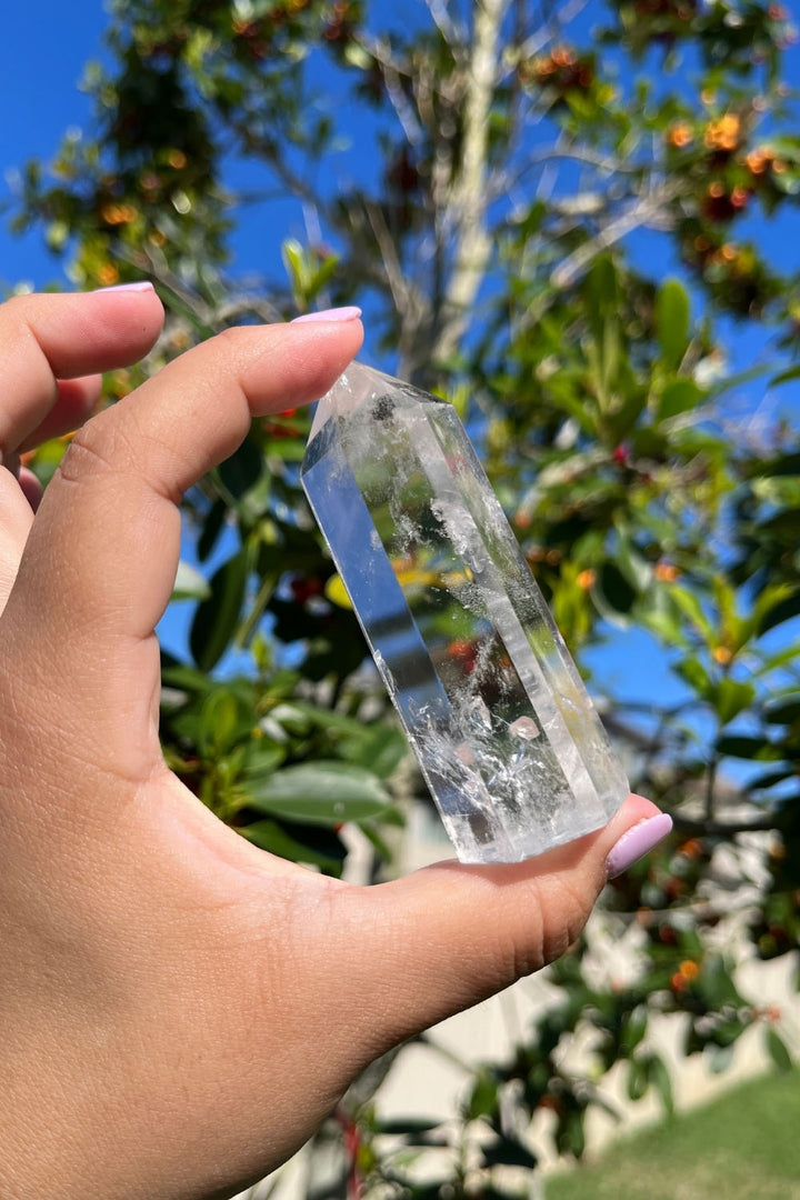Optical Clear Quartz Crystal Polished Point #2