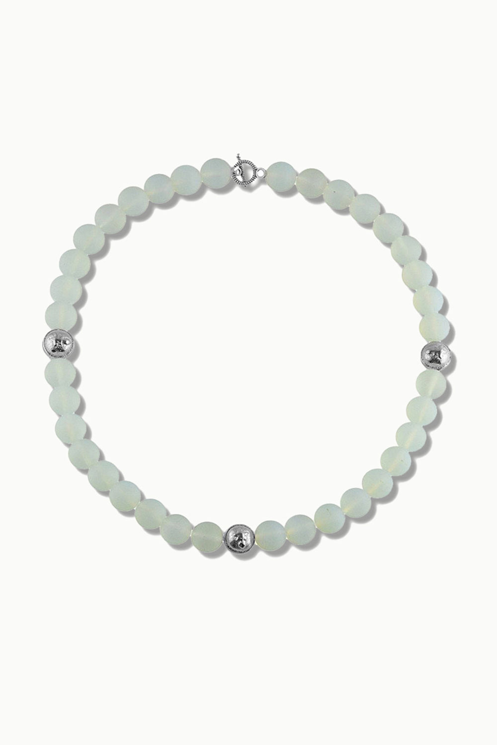Sivalya Park Avenue White Jade Crystals Necklace