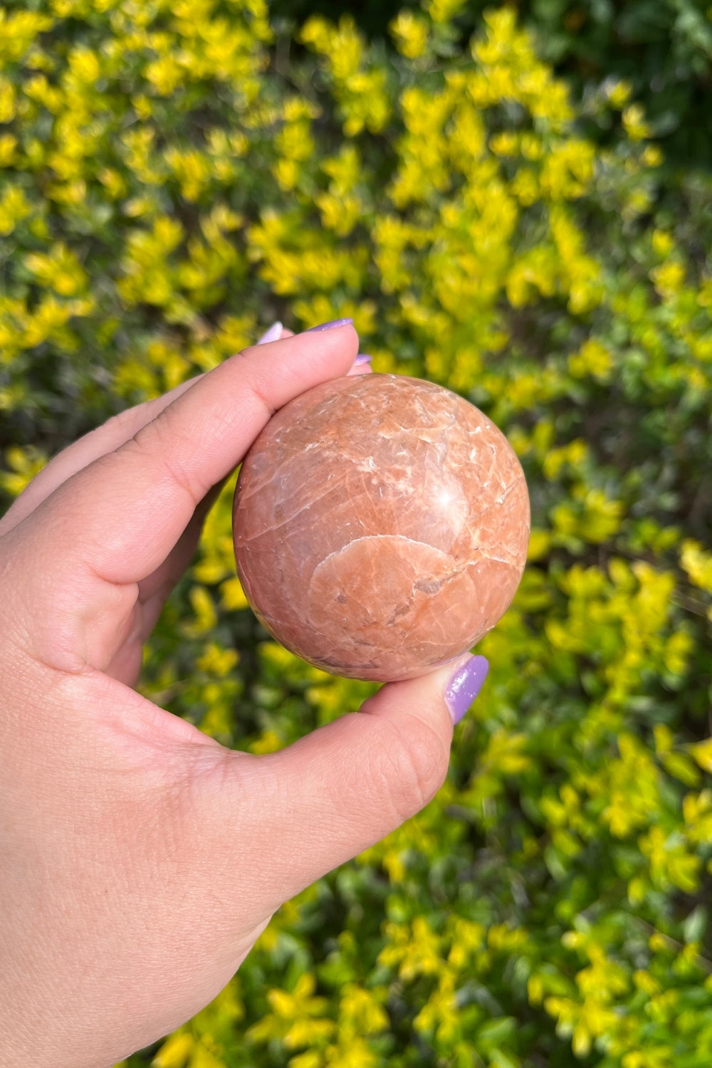 Peach Moonstone Sphere
