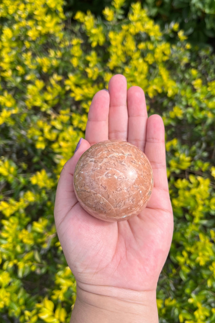 Peach Moonstone Sphere