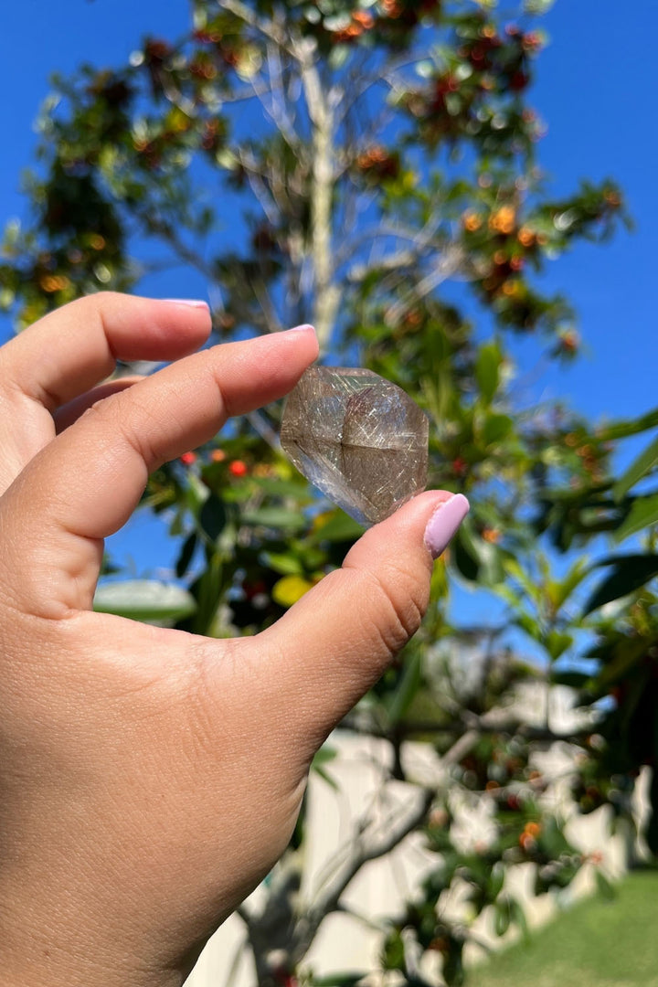 Rutile Inclusion Quartz Angular Freeform