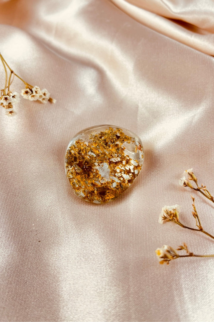 Lodolite Quartz Freeform with Rutile Inclusions