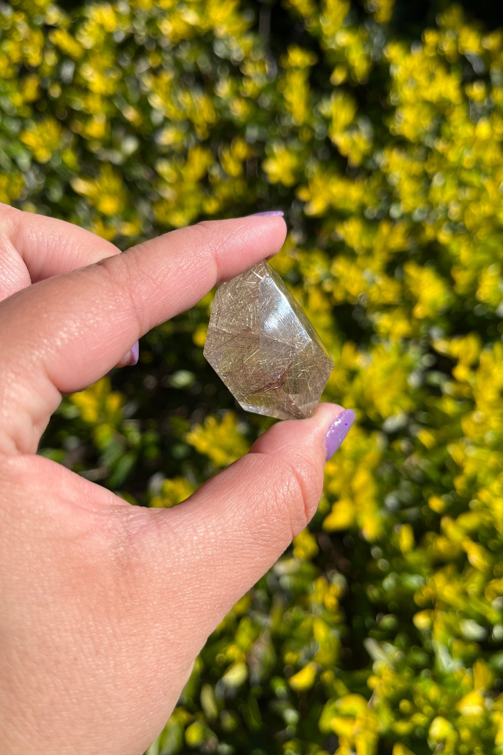 Rutile Inclusion Quartz Angular Freeform