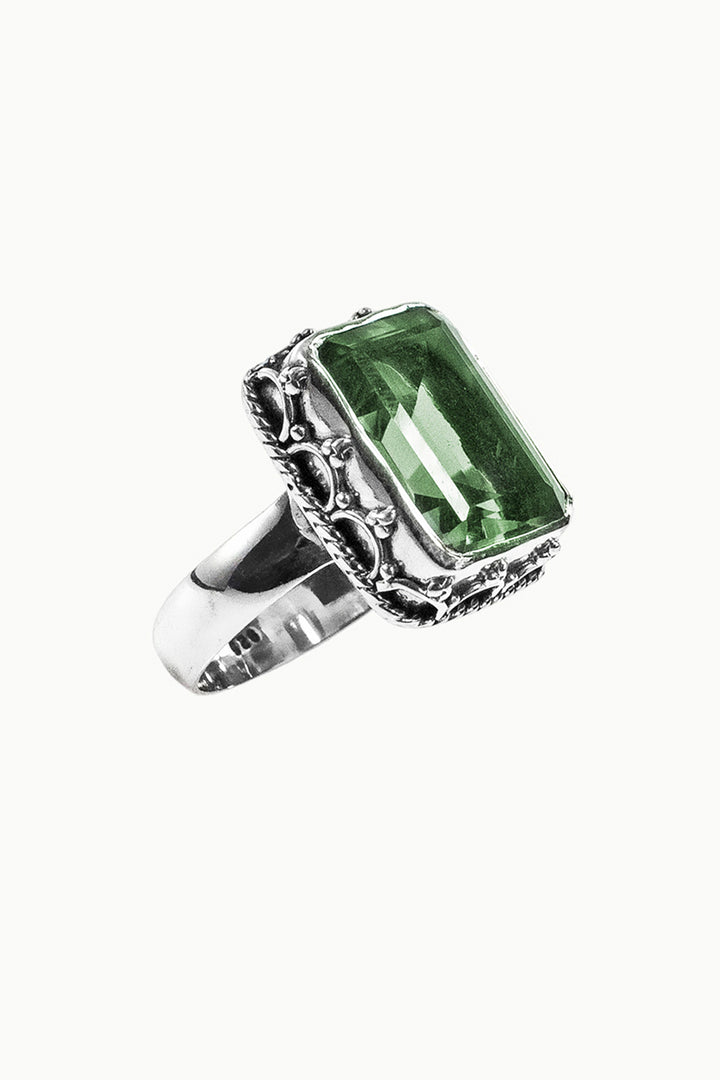 Sivalya Prasiolite Statement Ring