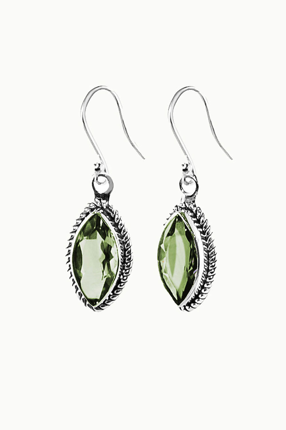 Sivalya Prasiolite Drop Earrings - Ananda