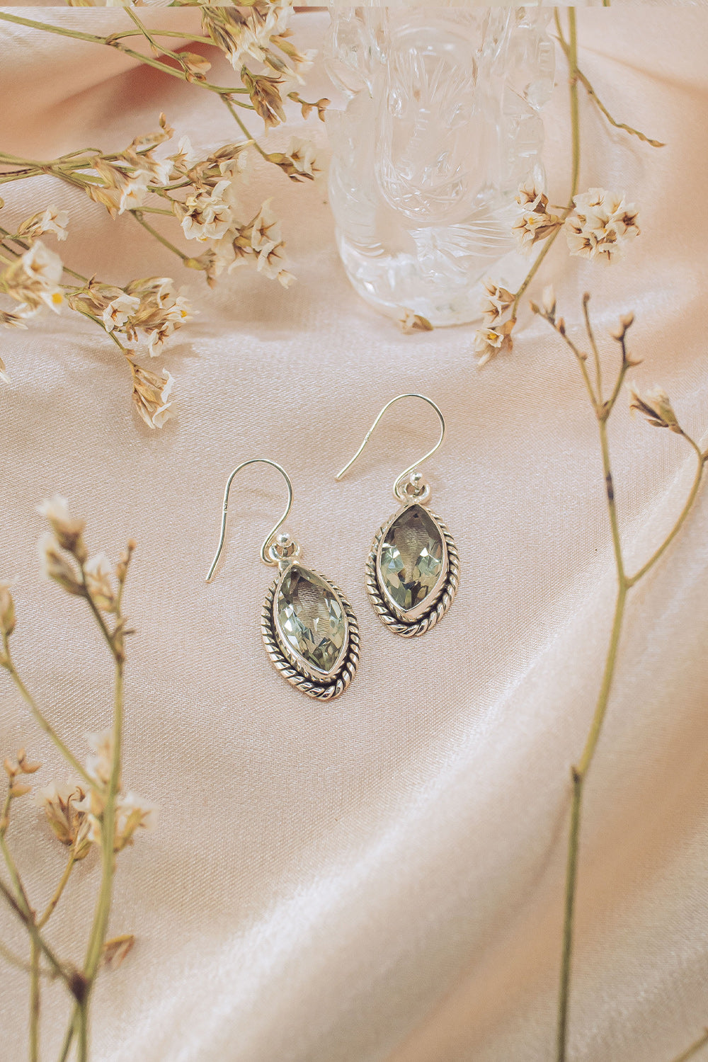 Sivalya Prasiolite Drop Earrings - Ananda