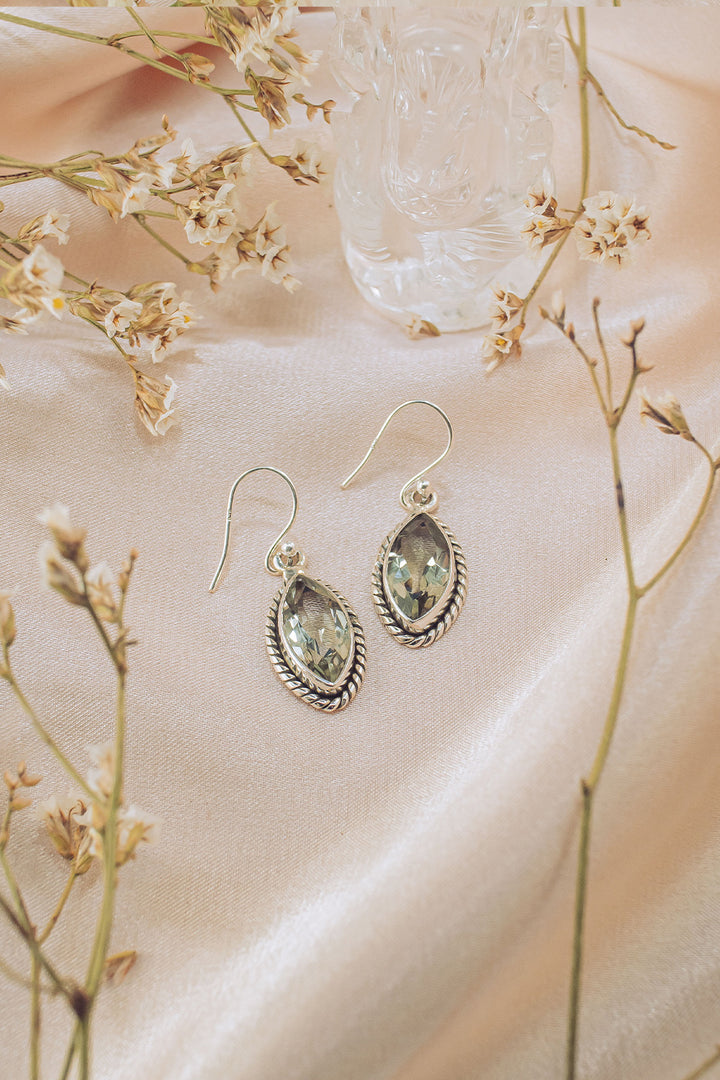 Sivalya Prasiolite Drop Earrings - Ananda