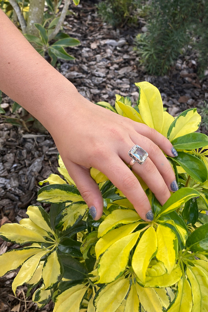 Sivalya Prasiolite Statement Ring