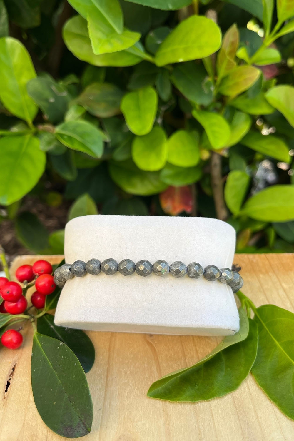 Sivalya Pyrite Gemstone Beaded Bracelet