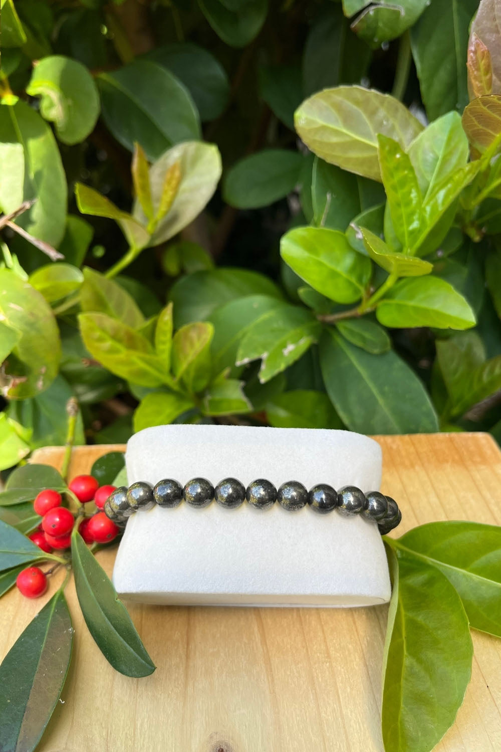Sivalya Pyrite Gemstone Beaded Bracelet