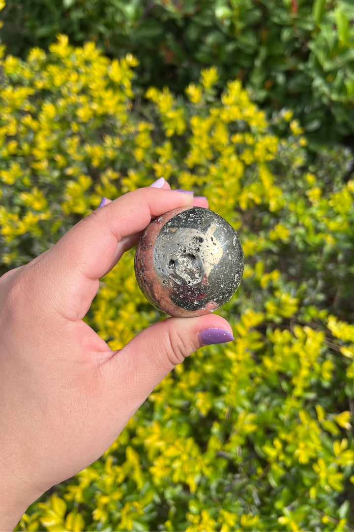 Pyrite Geode Sphere #2