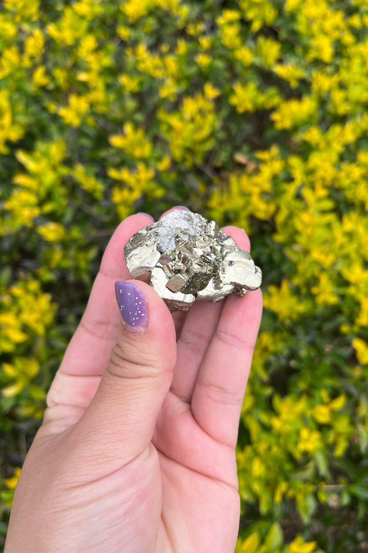 Pyrite and Quartz Crystal Cluster in Matrix #3