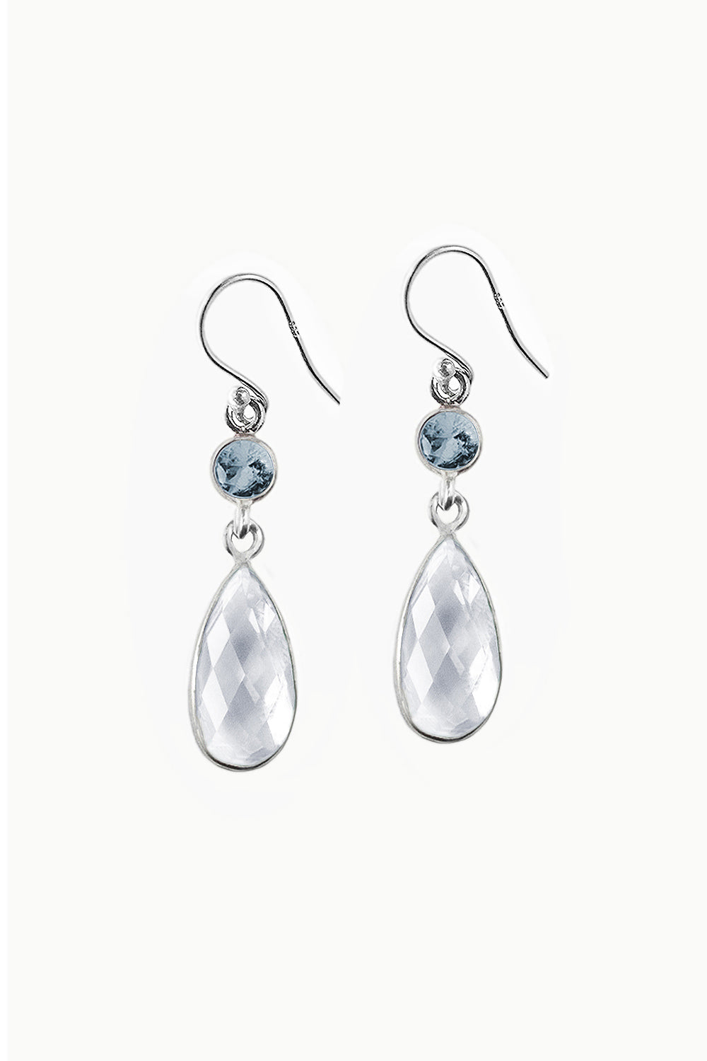 Sivalya Quartz Crystal Dangle Earrings - Twilight