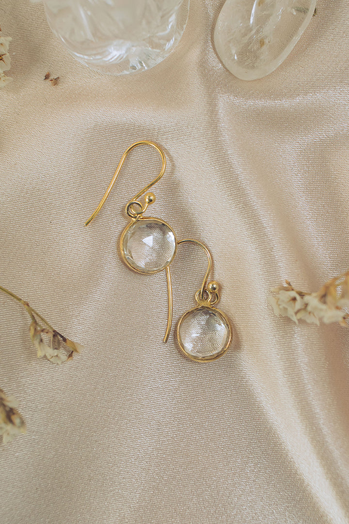 Sivalya Quartz Crystal Gem Drop Earrings