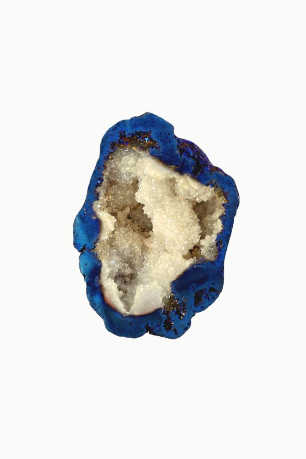 Titanium Rainbow Aura Druzy Quartz Geode #3
