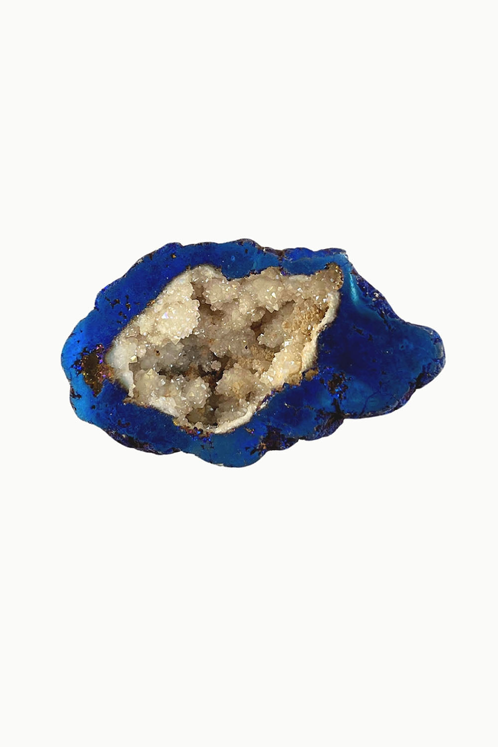 Titanium Rainbow Aura Druzy Quartz Geode #4
