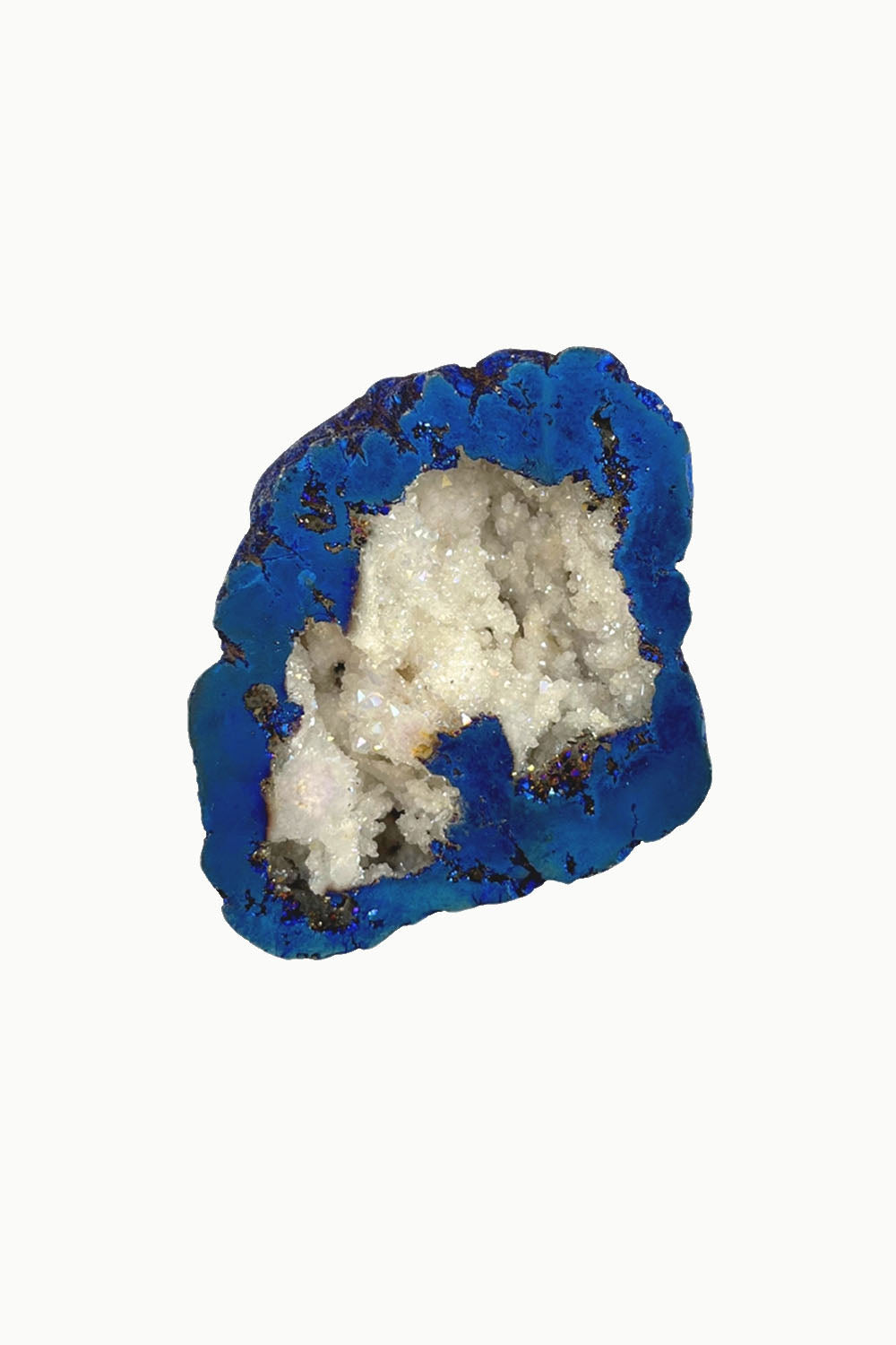 Titanium Rainbow Aura Druzy Quartz Geode #5