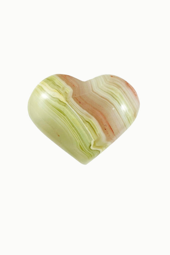 Pink Banded Calcite Heart #2
