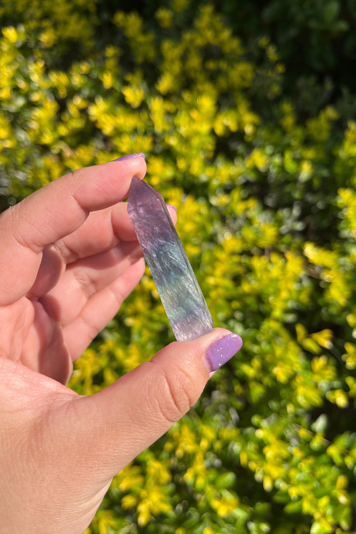 Rainbow Fluorite Tower #1