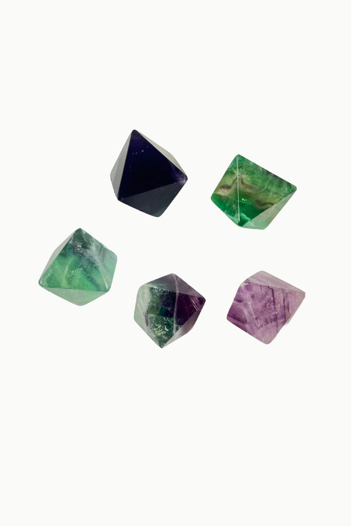 Rainbow Fluorite Octahedron Point