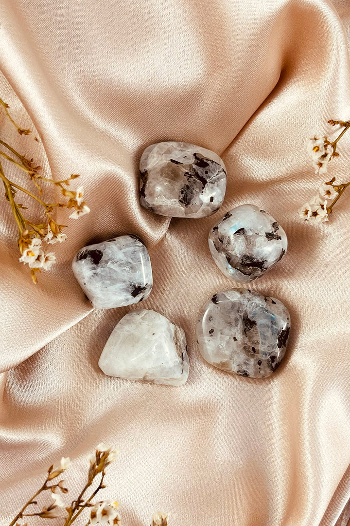 Moonstone Tourmaline Tumbles