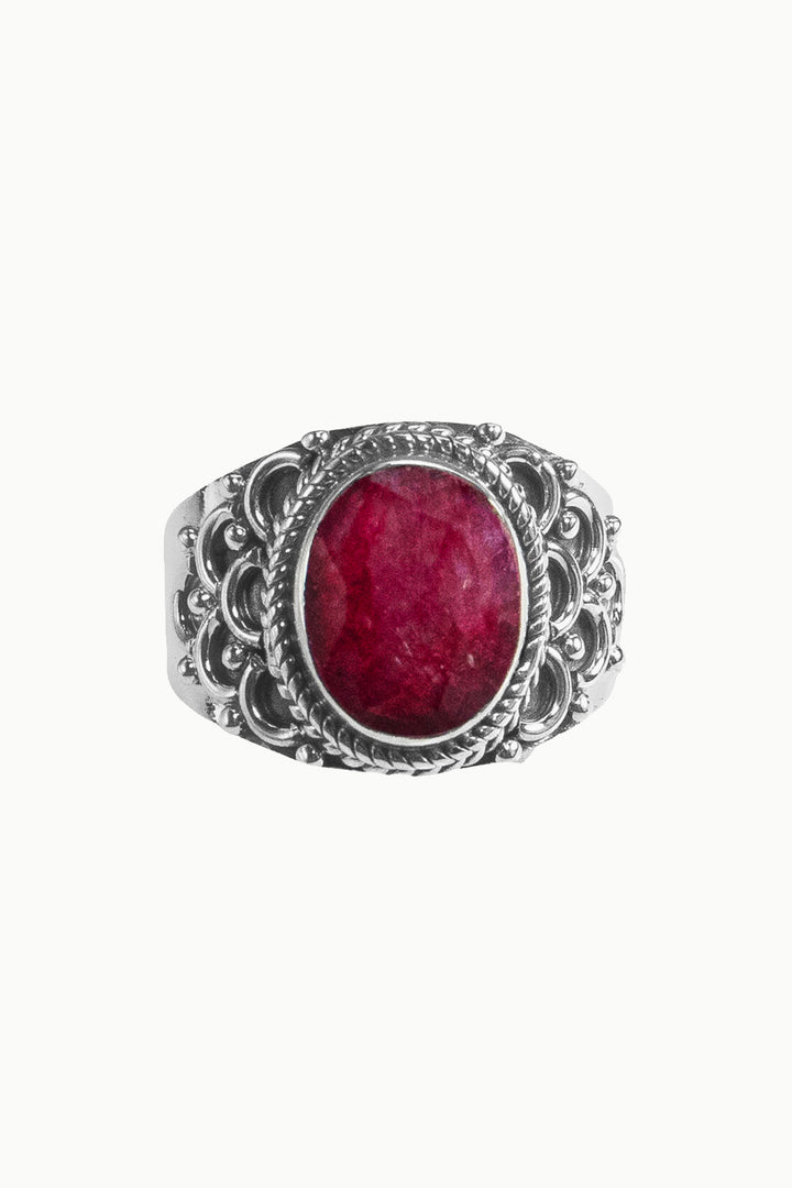 Sivalya Raw Ruby Statement Ring - Royalty