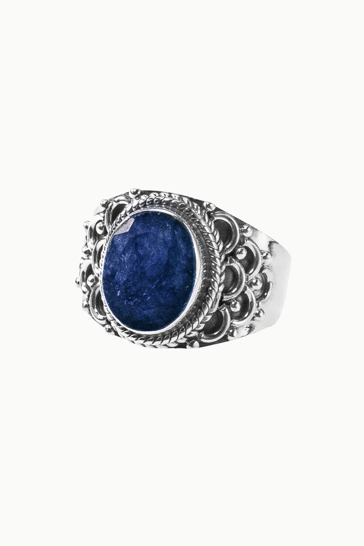 Sivalya Raw Sapphire Statement Ring - Royalty