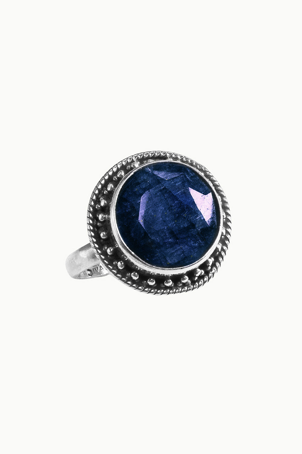 Sivalya Raw Sapphire Silver Ring - Aurora