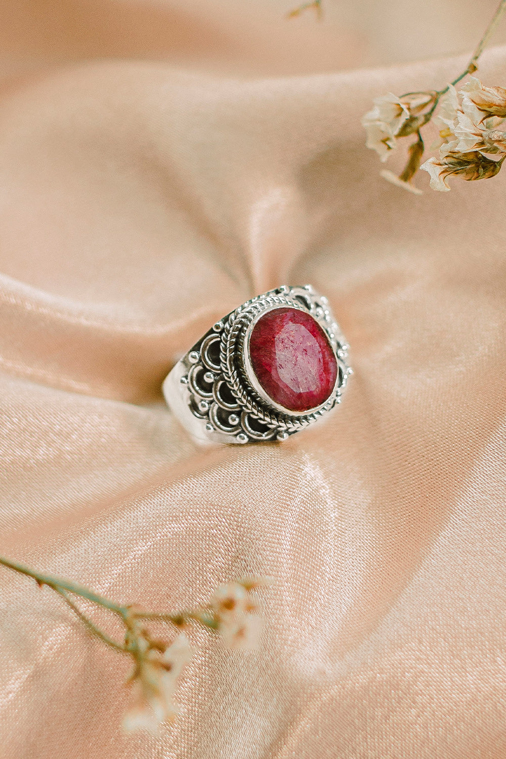 Sivalya Raw Ruby Statement Ring - Royalty