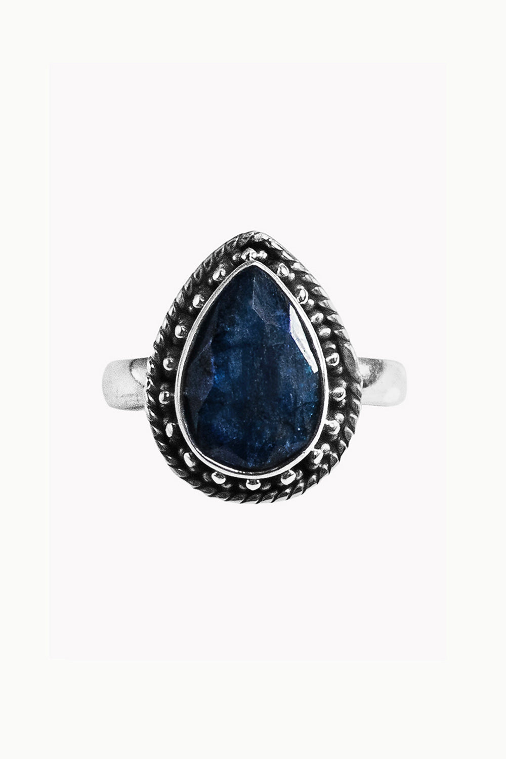 Sivalya Raw Sapphire Silver Ring - Amalfi