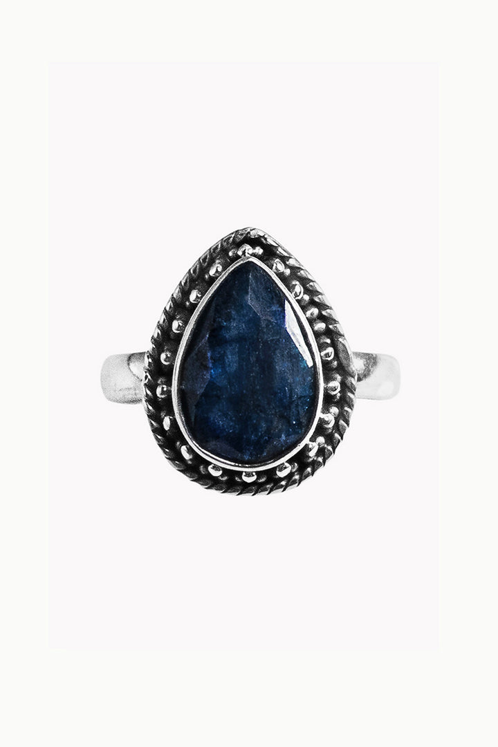 Sivalya Raw Sapphire Silver Ring - Amalfi