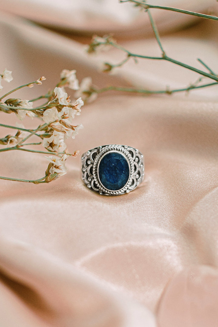 Sivalya Raw Sapphire Statement Ring - Royalty