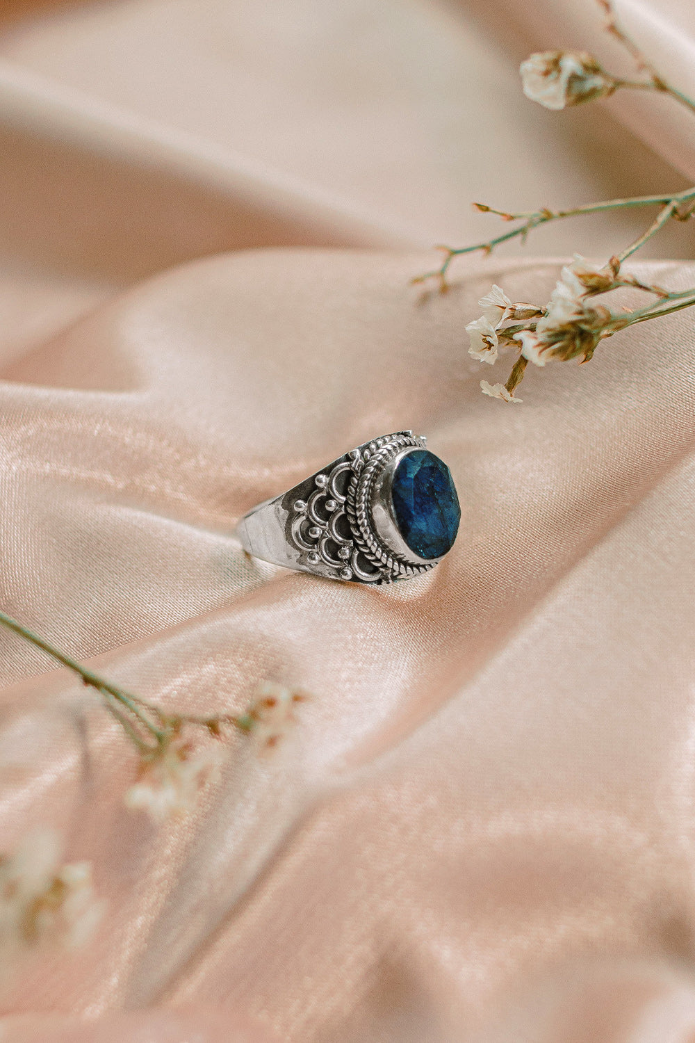 Sivalya Raw Sapphire Statement Ring - Royalty