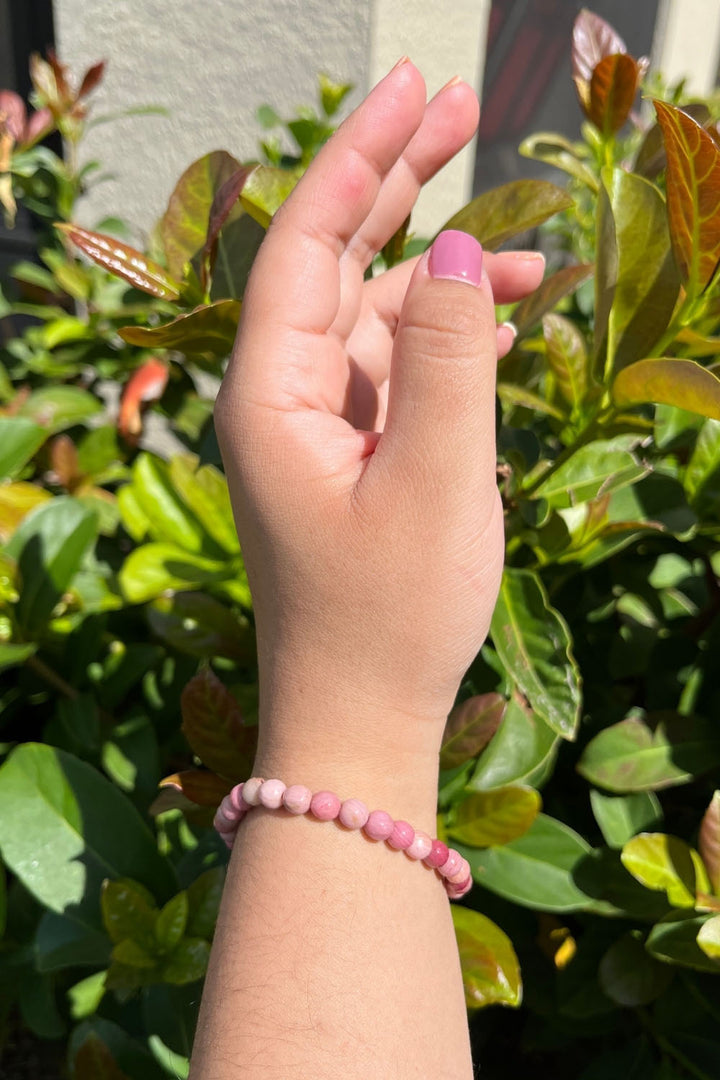 Sivalya Rhodochrosite Gemstone Beaded Bracelet