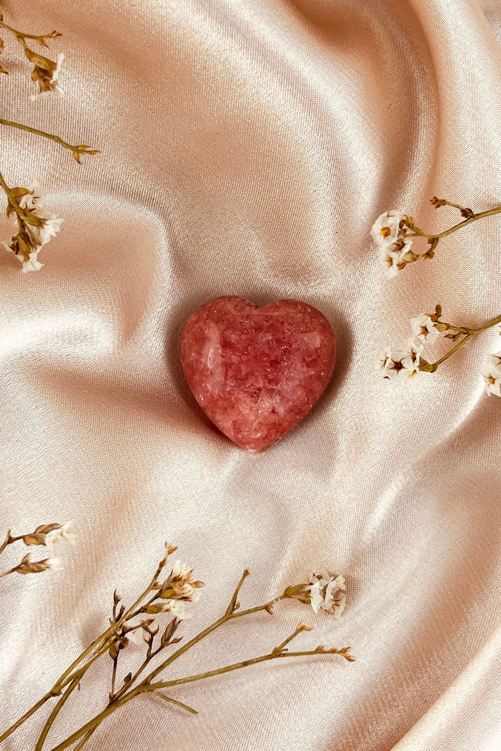 Rhodochrosite Heart Crystal