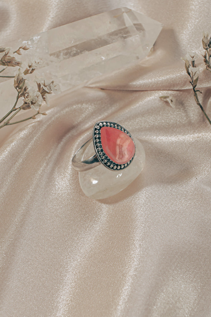 Sivalya Rhodochrosite Silver Ring - Tara