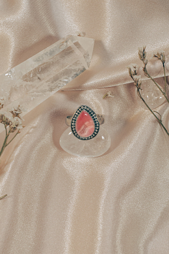 Sivalya Rhodochrosite Silver Ring - Tara
