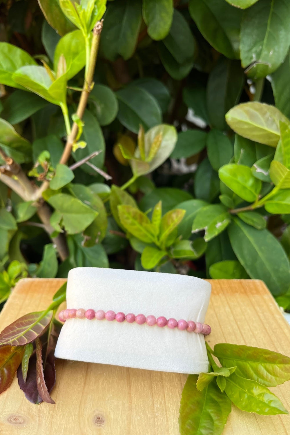 Sivalya Rhodochrosite Gemstone Beaded Bracelet
