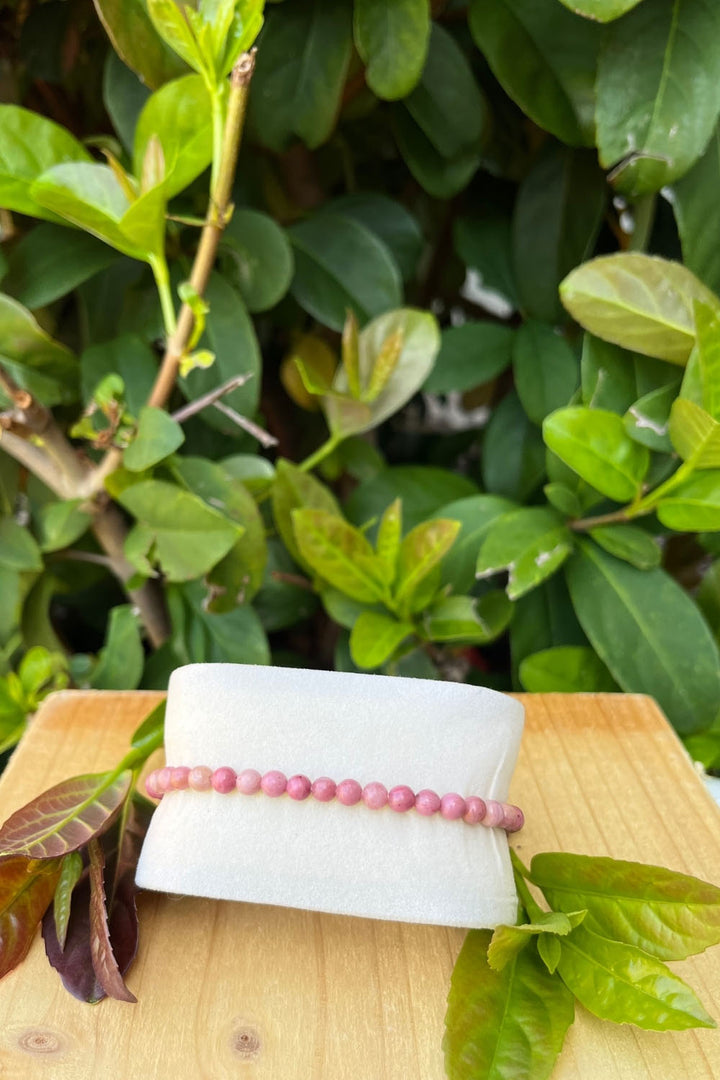 Sivalya Rhodochrosite Gemstone Beaded Bracelet