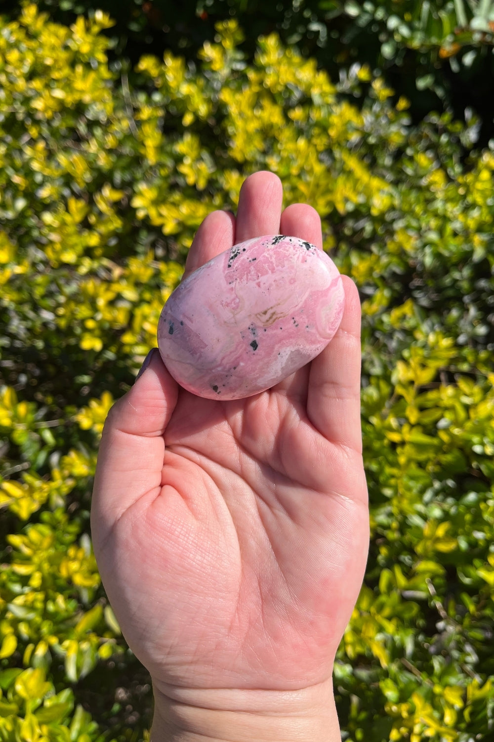 Rhodonite Palm Stone #1